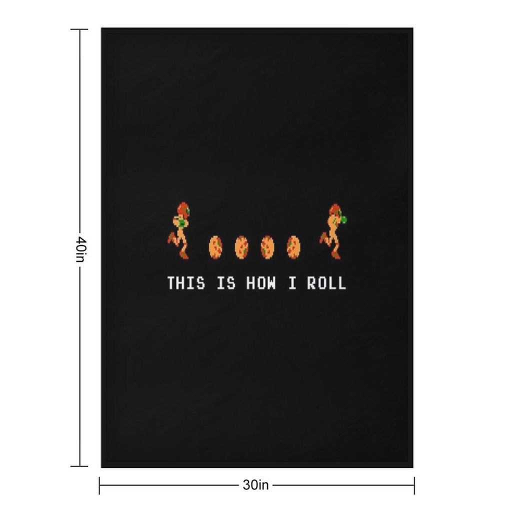 This Is How I Roll (Samus) Travel-friendly Throw Blanket