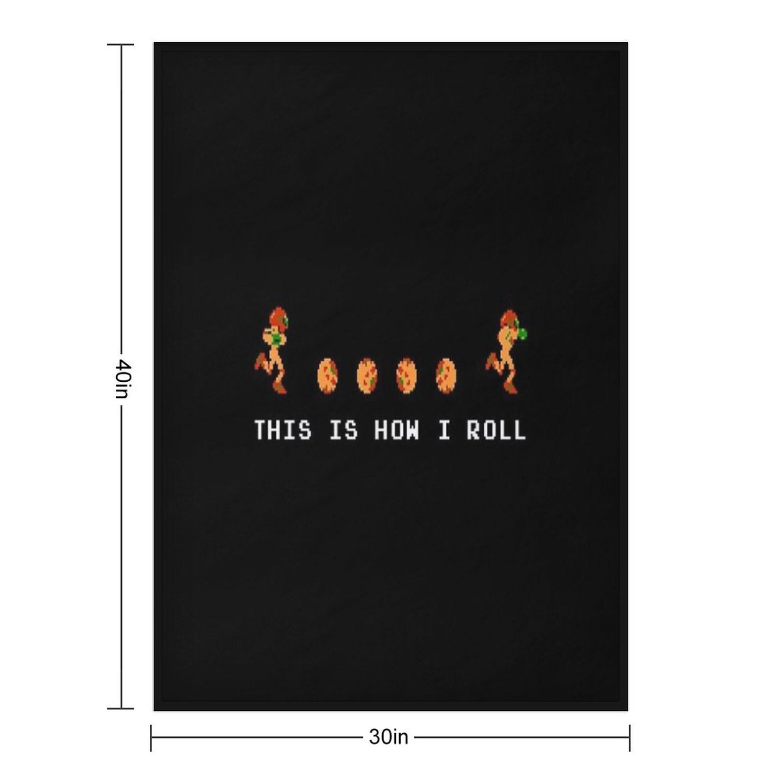 This Is How I Roll (Samus) Travel-friendly Throw Blanket