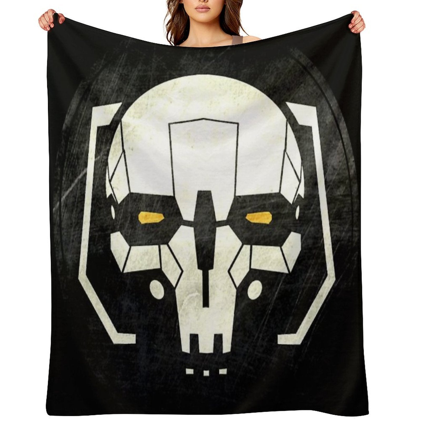 Battletech Atlas Skull Shrink-resistant Throw Blanket