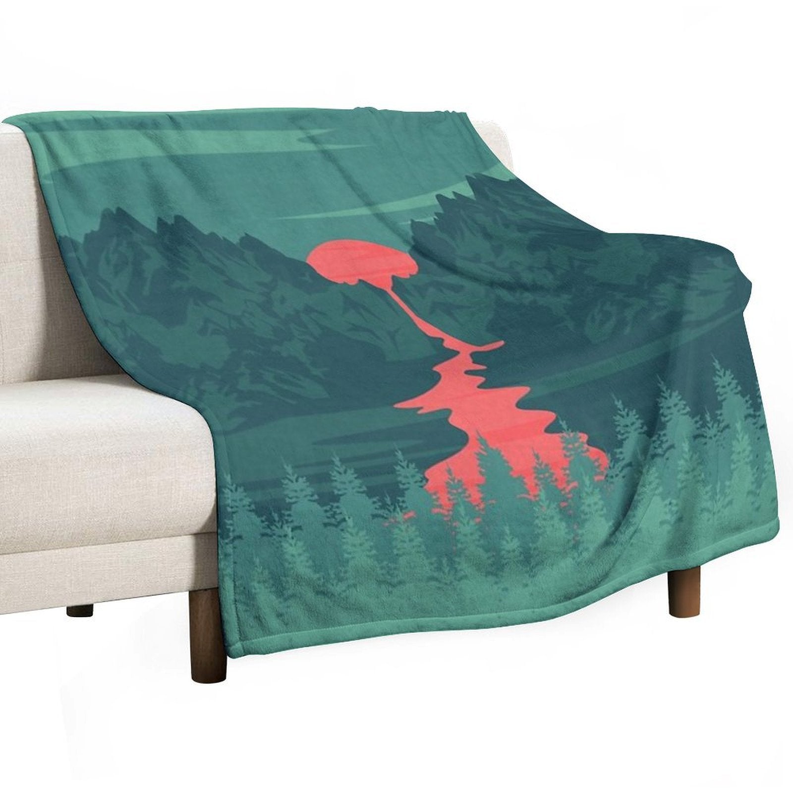 The Red River Durable Throw Blanket