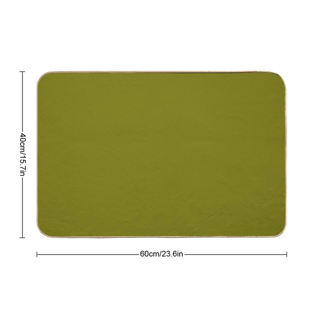 Olive Green  High-Traffic Bath Mat