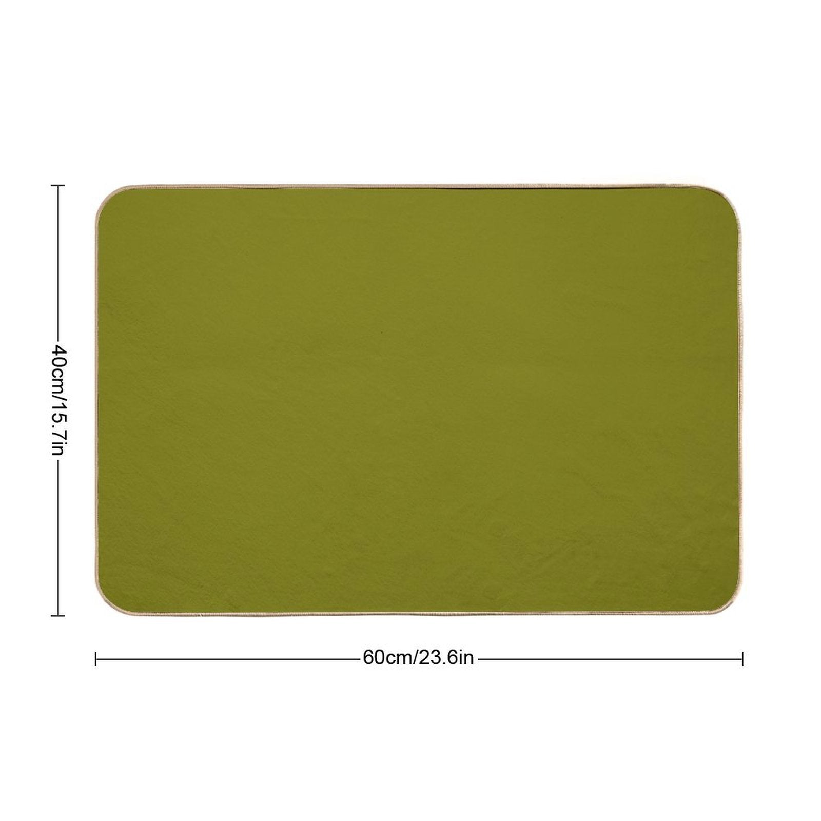 Olive Green  High-Traffic Bath Mat