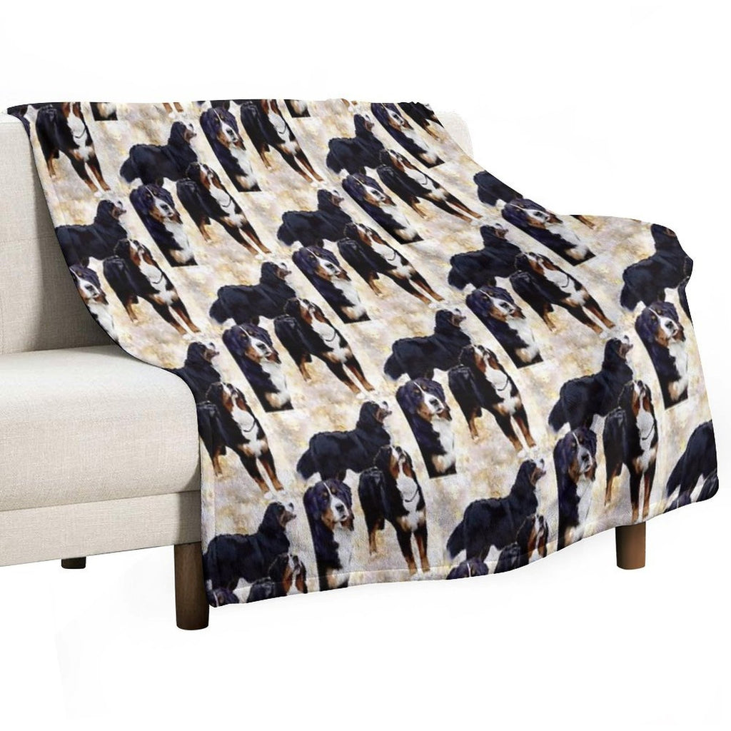 Bernese Mountain Dog Shrink-resistant Throw Blanket