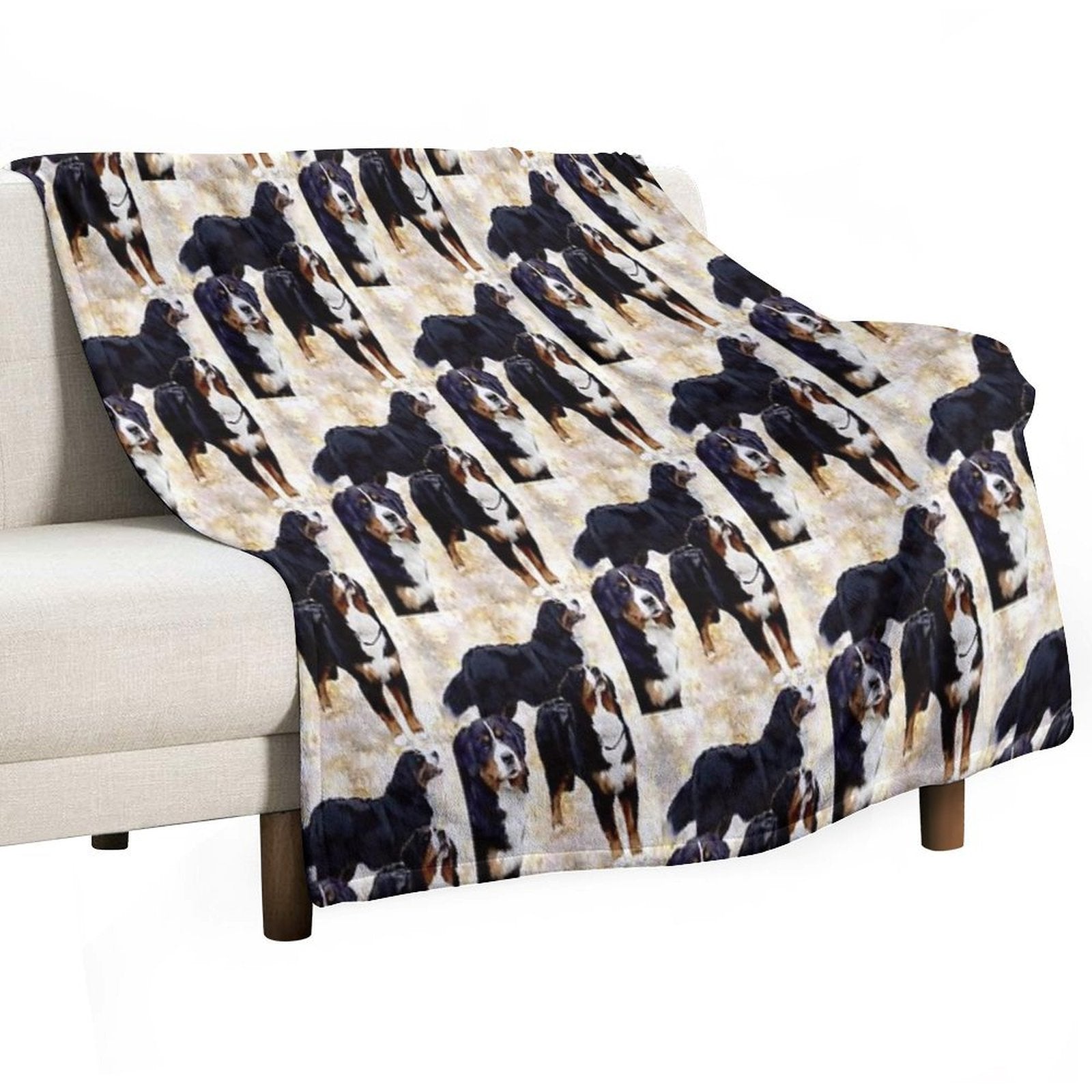 Bernese Mountain Dog Shrink-resistant Throw Blanket