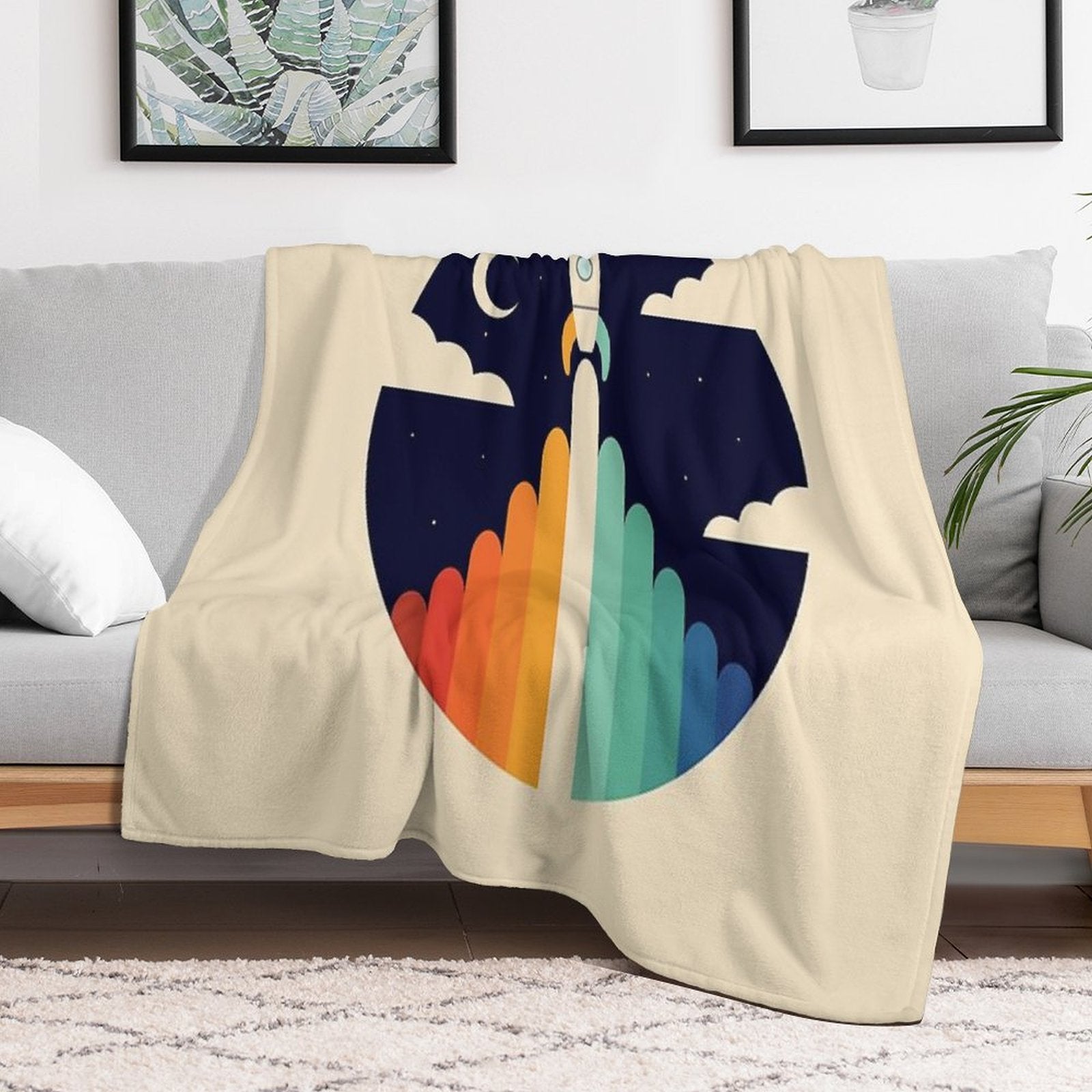 Up Sustainable Throw Blanket