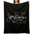 Jeremy Bearimy in White (with Notation) Easy Care Throw Blanket