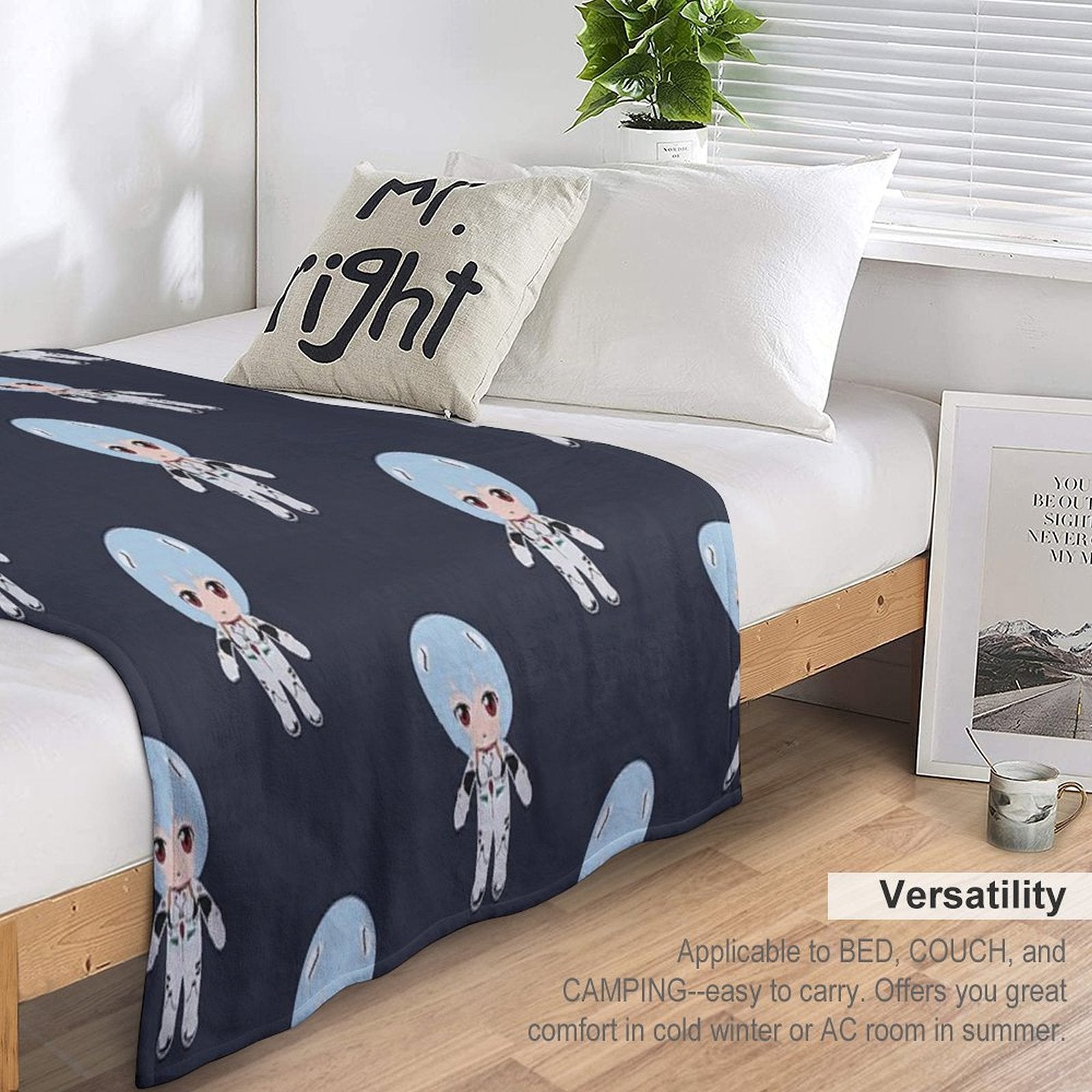 Rei Plush Design Travel-friendly Throw Blanket