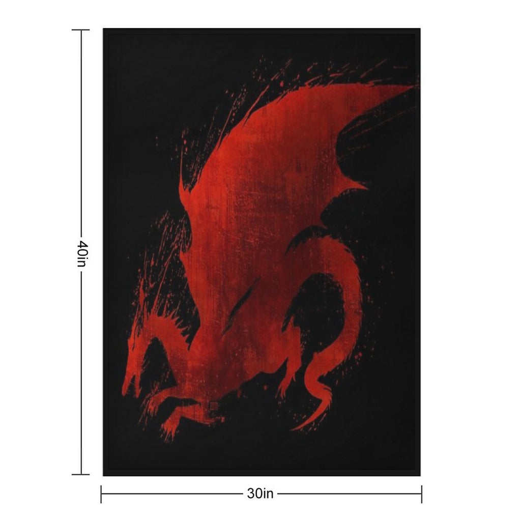 Dragon Age Origins Blood Dragon V2 All-season Throw Blanket