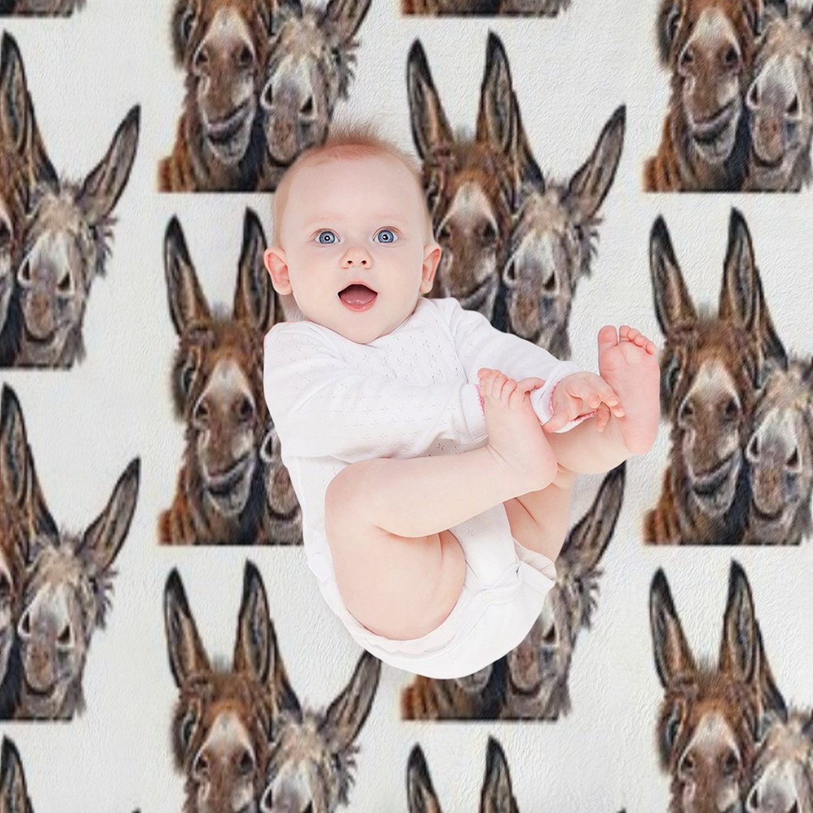 Donkeys - Hee Haw All-season Throw Blanket