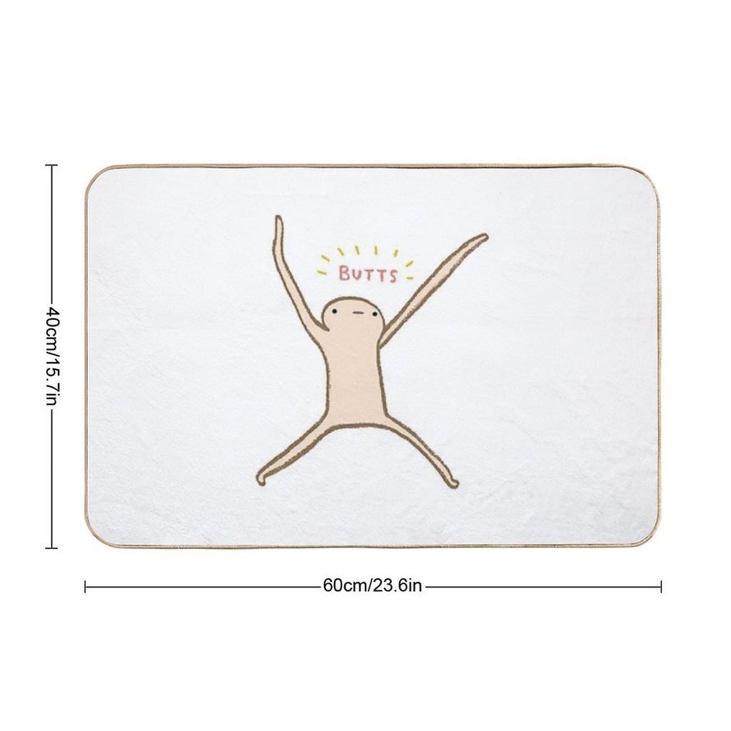 Honest Blob - Butts  High-Traffic Bath Mat