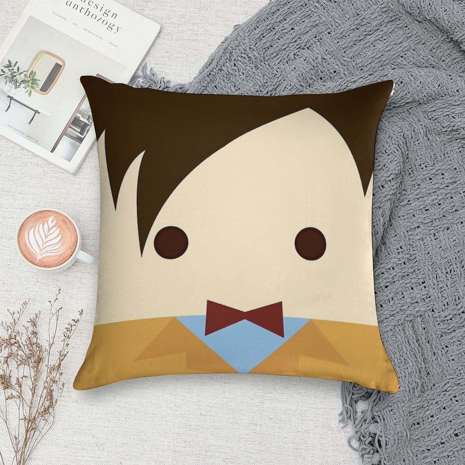 11th Doctor, Matt Smith Soft Durable Construction Throw Pillow