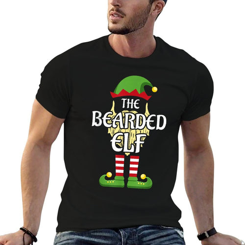 Bearded Elf Family Matching Group Christmas  Odor-resistant T-Shirt