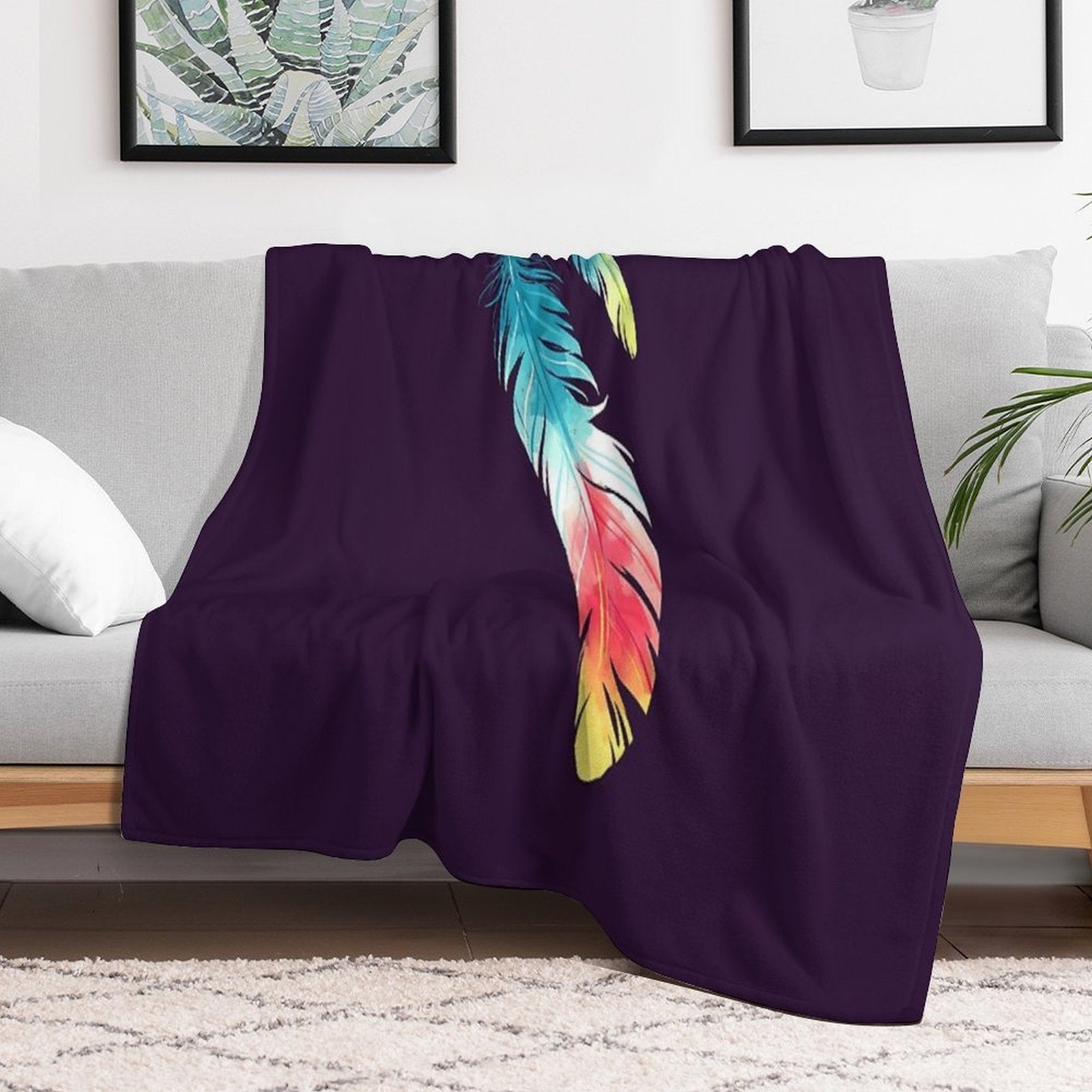 Feather Premium Throw Blanket
