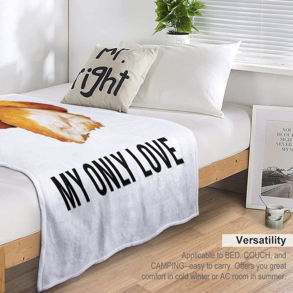 Chicken Nuggets  My Only Love Plush Throw Blanket