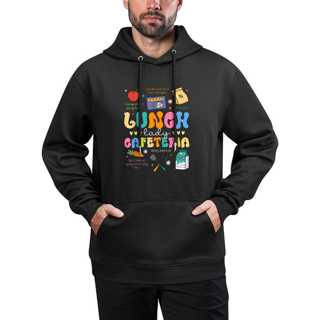 Lunch Lady Cafeteria Back To School First Day Of School Cotton-Polyester Blend Hoodie