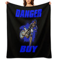 DANGERBOY 38 - Motocross And Supercross Fan Art Travel-friendly Throw Blanket