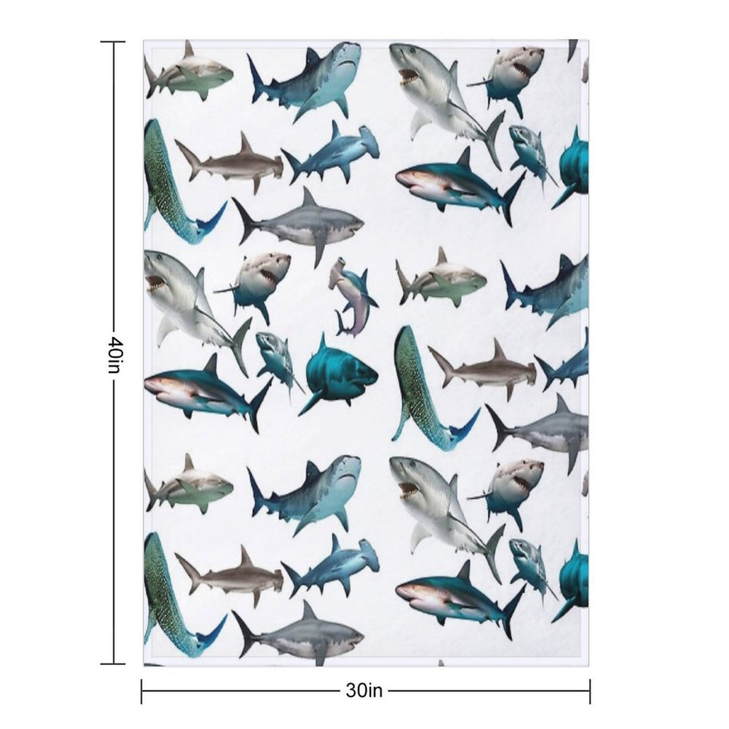 Sharks Easy Care Throw Blanket