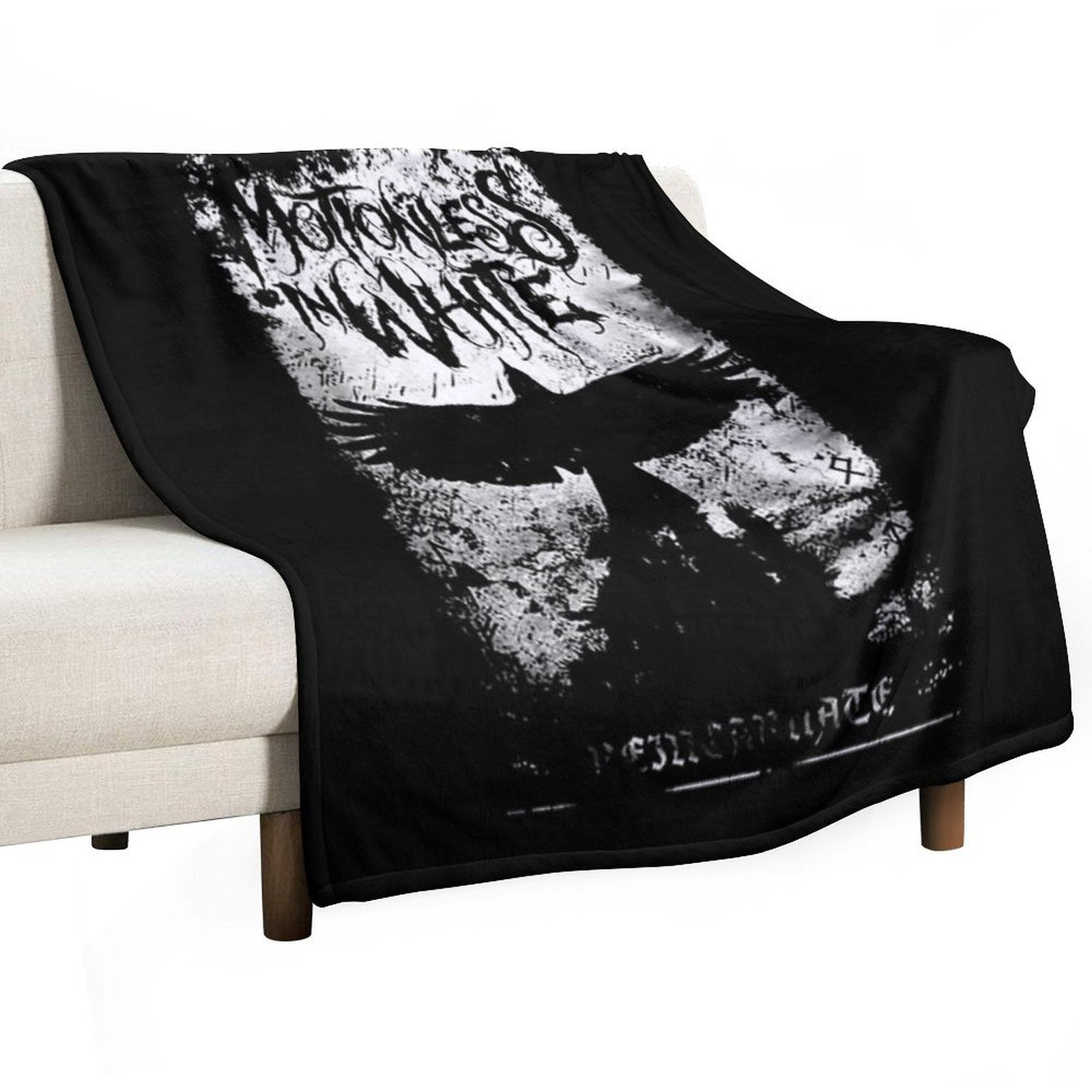 Motionless in White Vintage Travel-friendly Throw Blanket