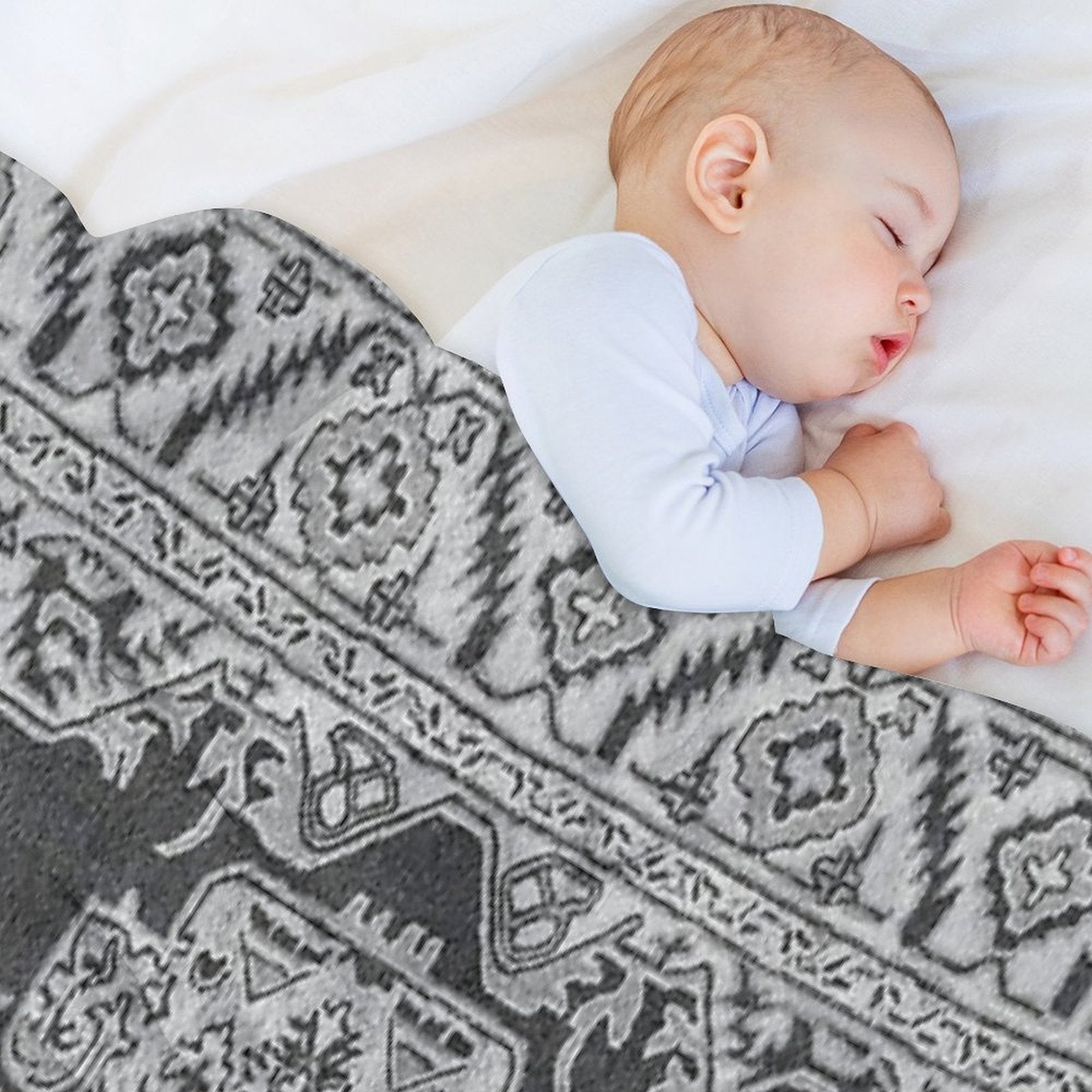 Persian Vintage Bronte Shadow Gift-ready Throw Blanket
