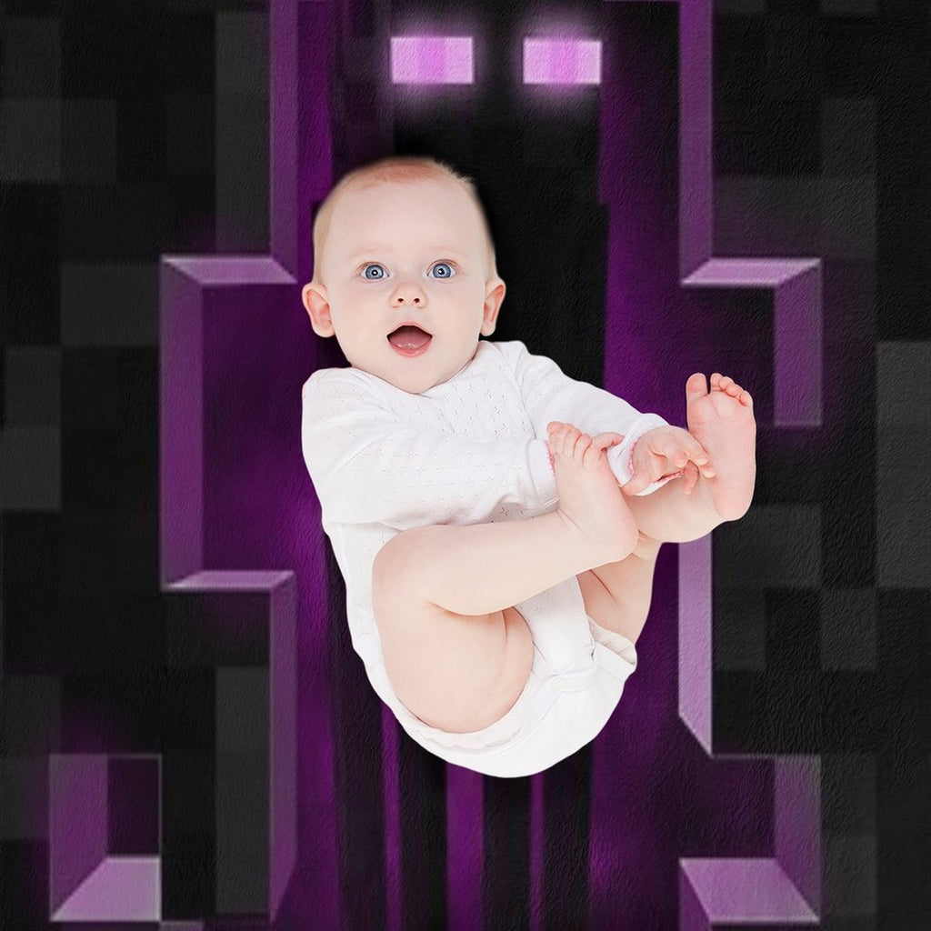 Enderman Minecrafter Enderdragon Eco-conscious Throw Blanket