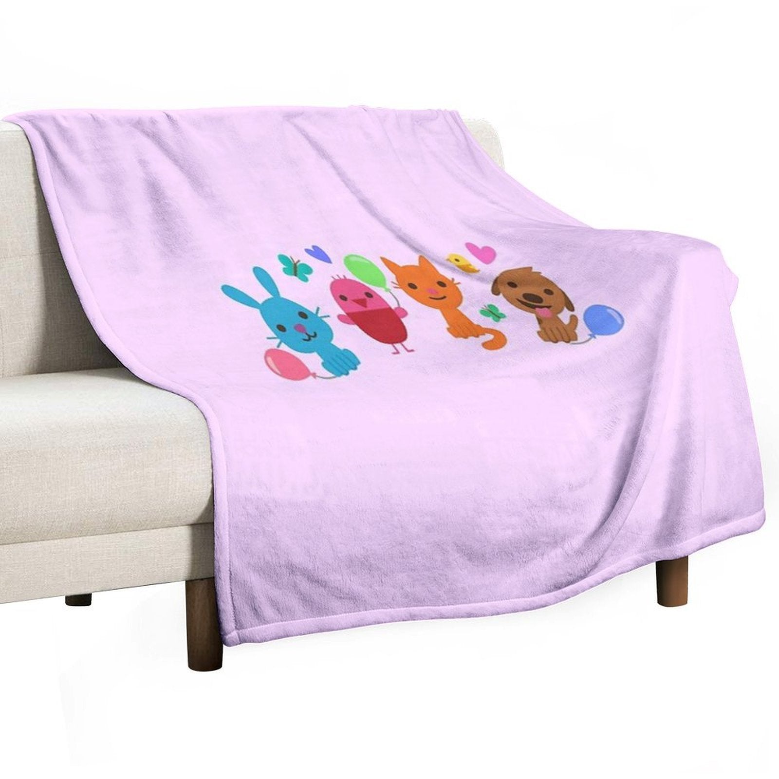 Play SAGO Mini Pink Velvety-soft Throw Blanket