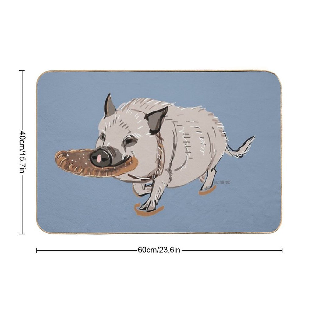 Sulo The Mini Pig  Dirt-Trapping Bath Mat