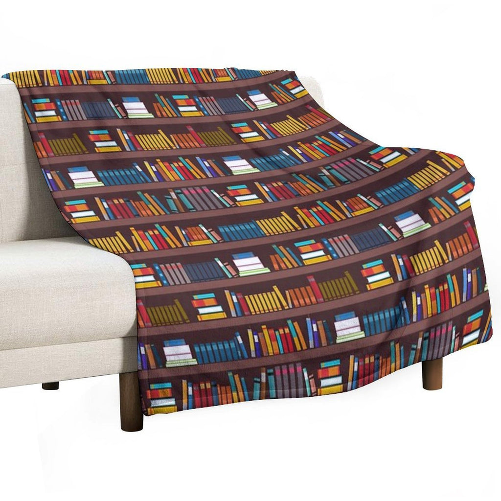 Book Pattern Durable Throw Blanket