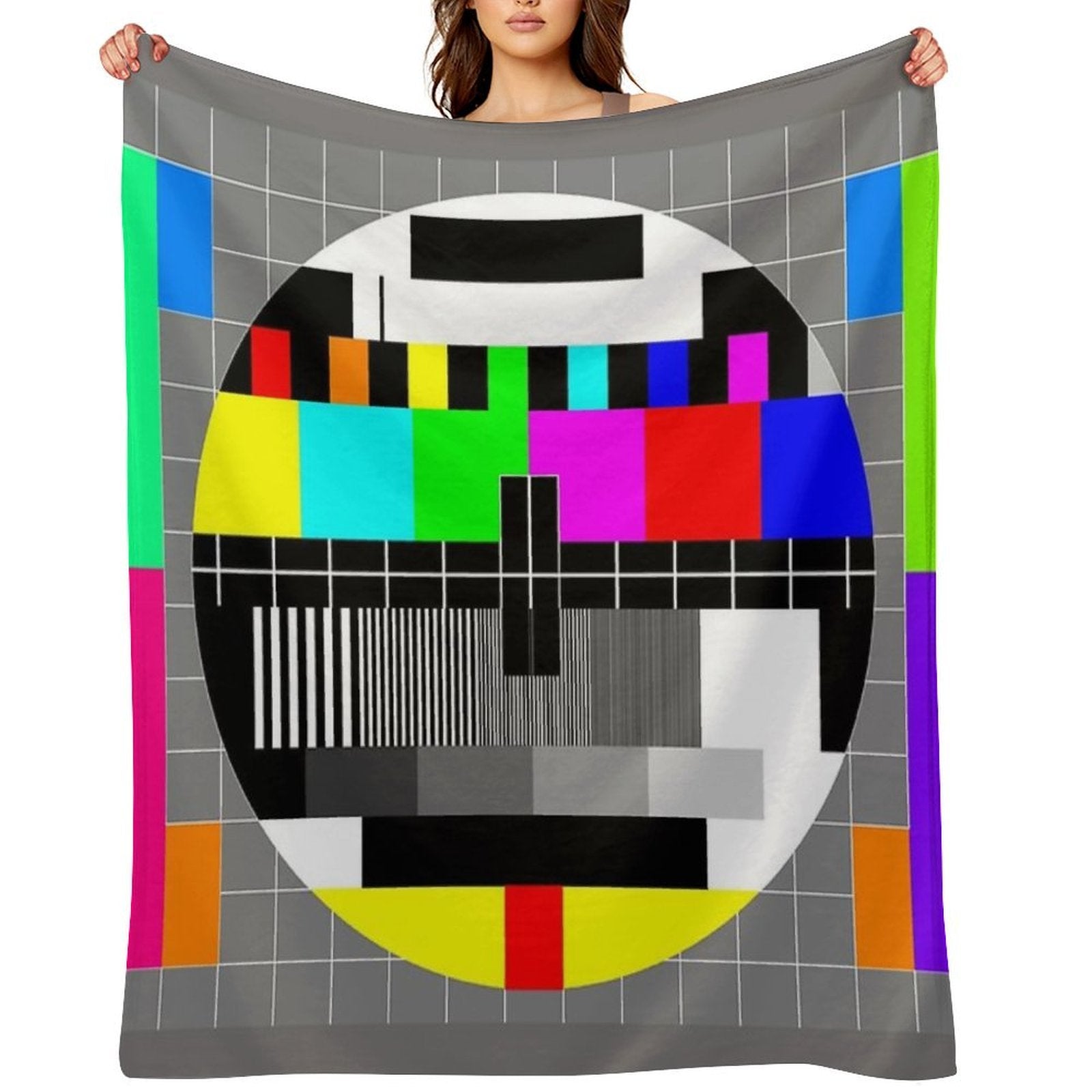 Television Test Card All-season Throw Blanket