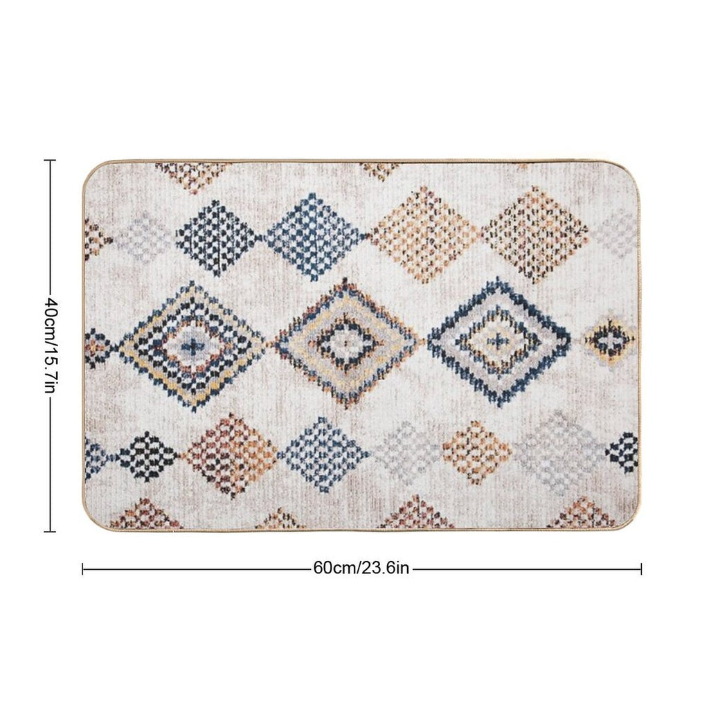 Moroccan Berber Rug Artwork  Eco-Friendly Bath Mat