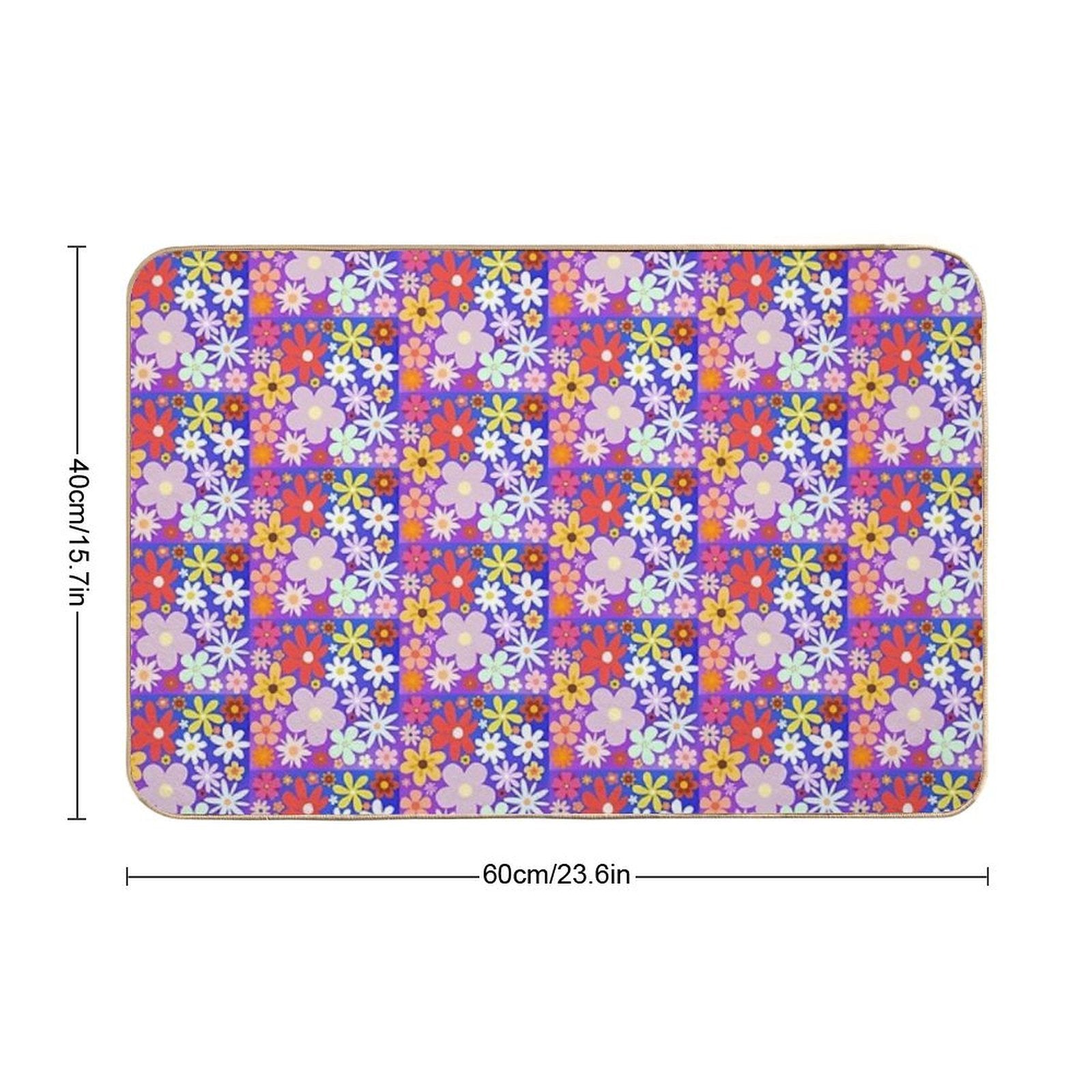 Flower Power  Multi-Purpose Bath Mat