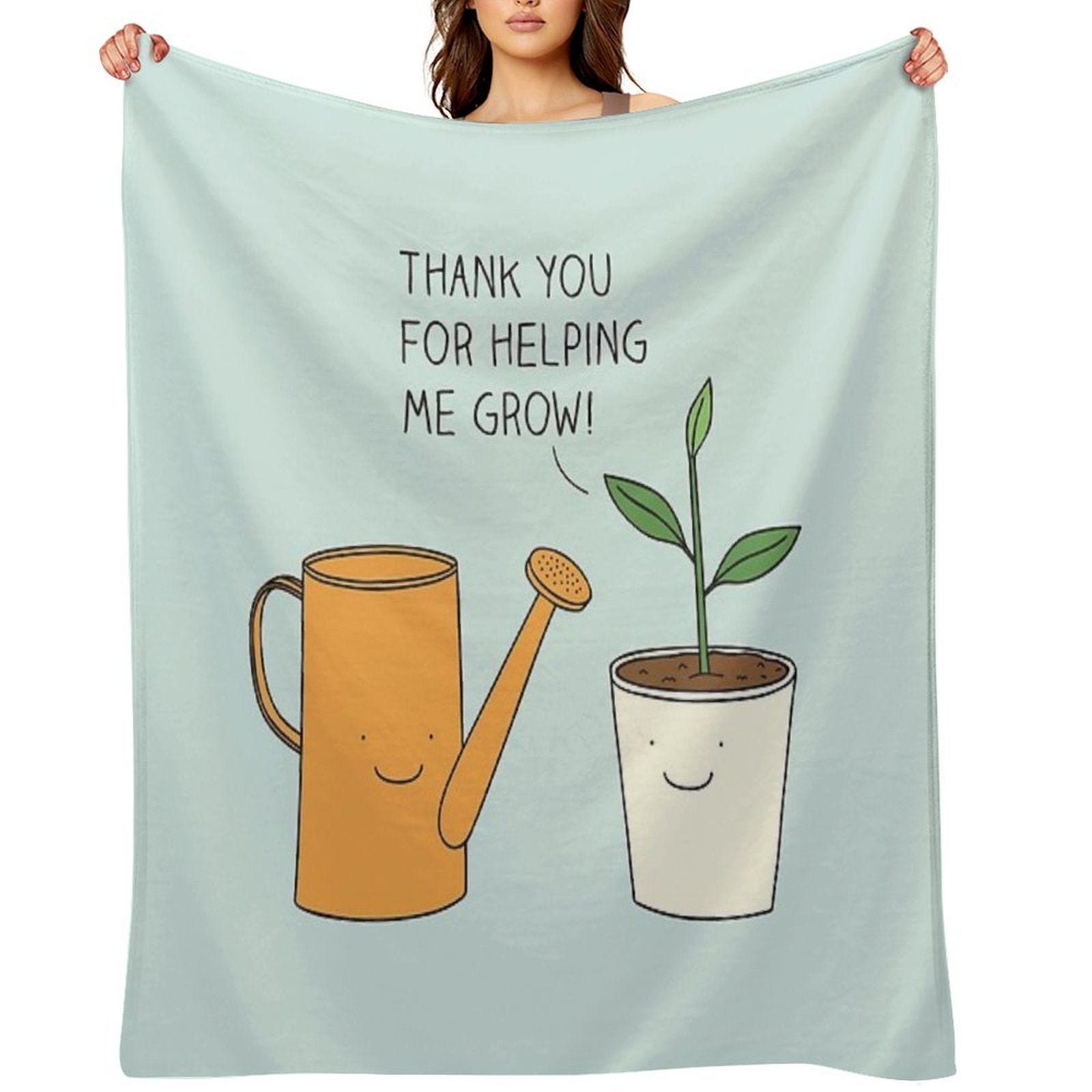 Thank You for Helping Me Grow! Versatility Throw Blanket