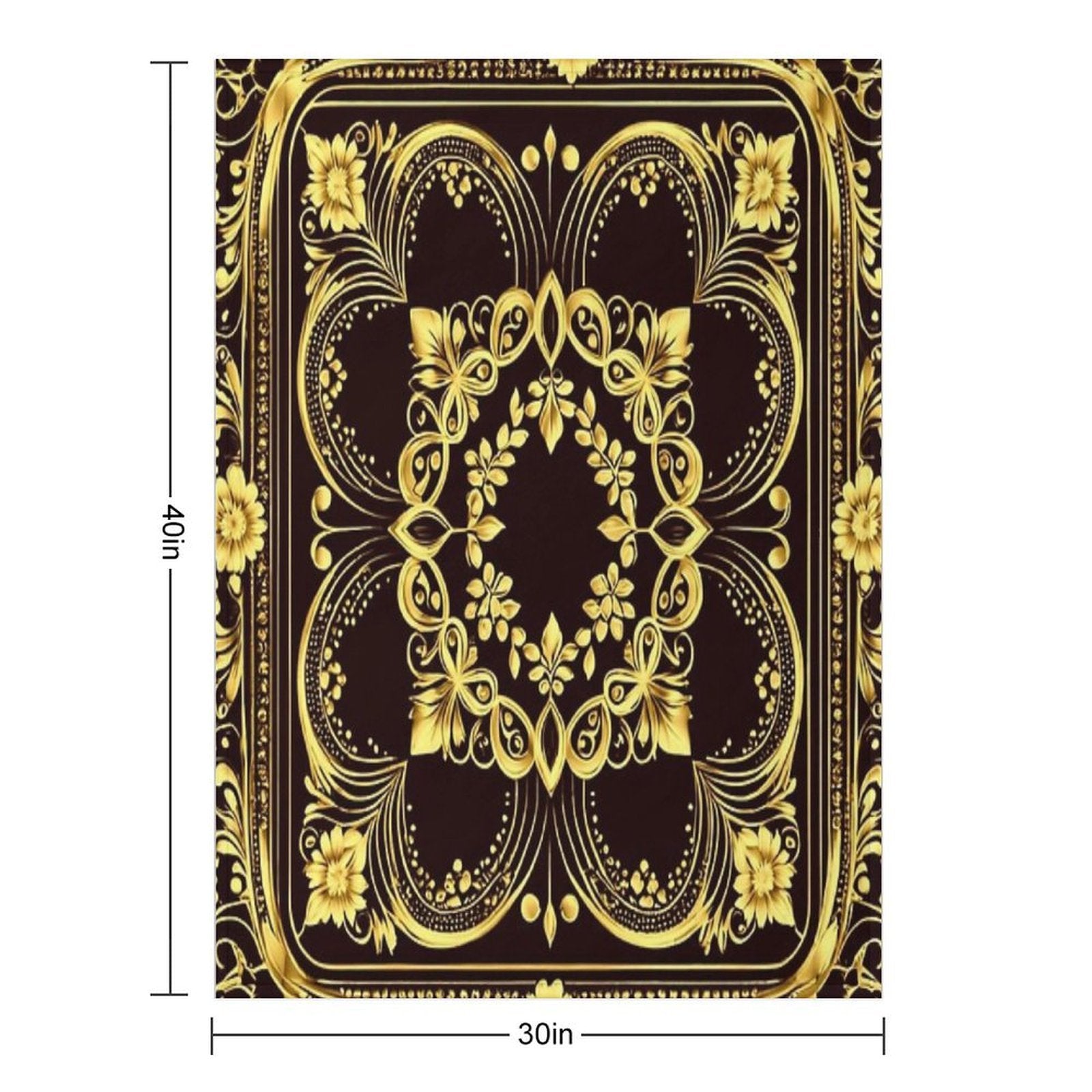 Royal Pattern Wrinkle-free Throw Blanket