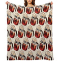 Coffee Percolator Pattern Quick-dry Throw Blanket