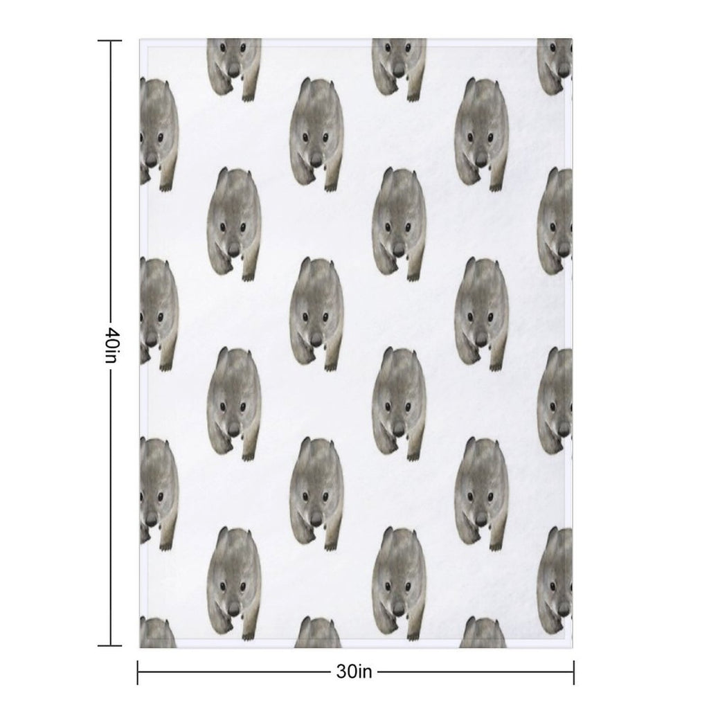 Cuddles The Wombat Quick-dry Throw Blanket