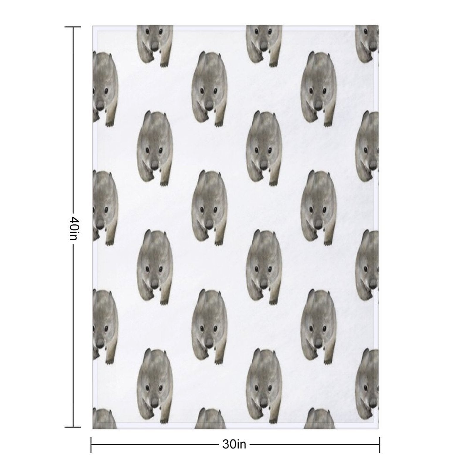 Cuddles The Wombat Quick-dry Throw Blanket