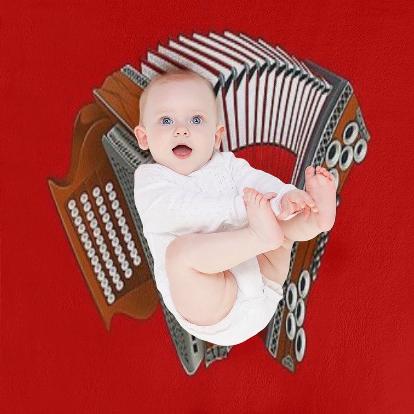 ZiachON!  Harmonika Franken Velvety-soft Throw Blanket