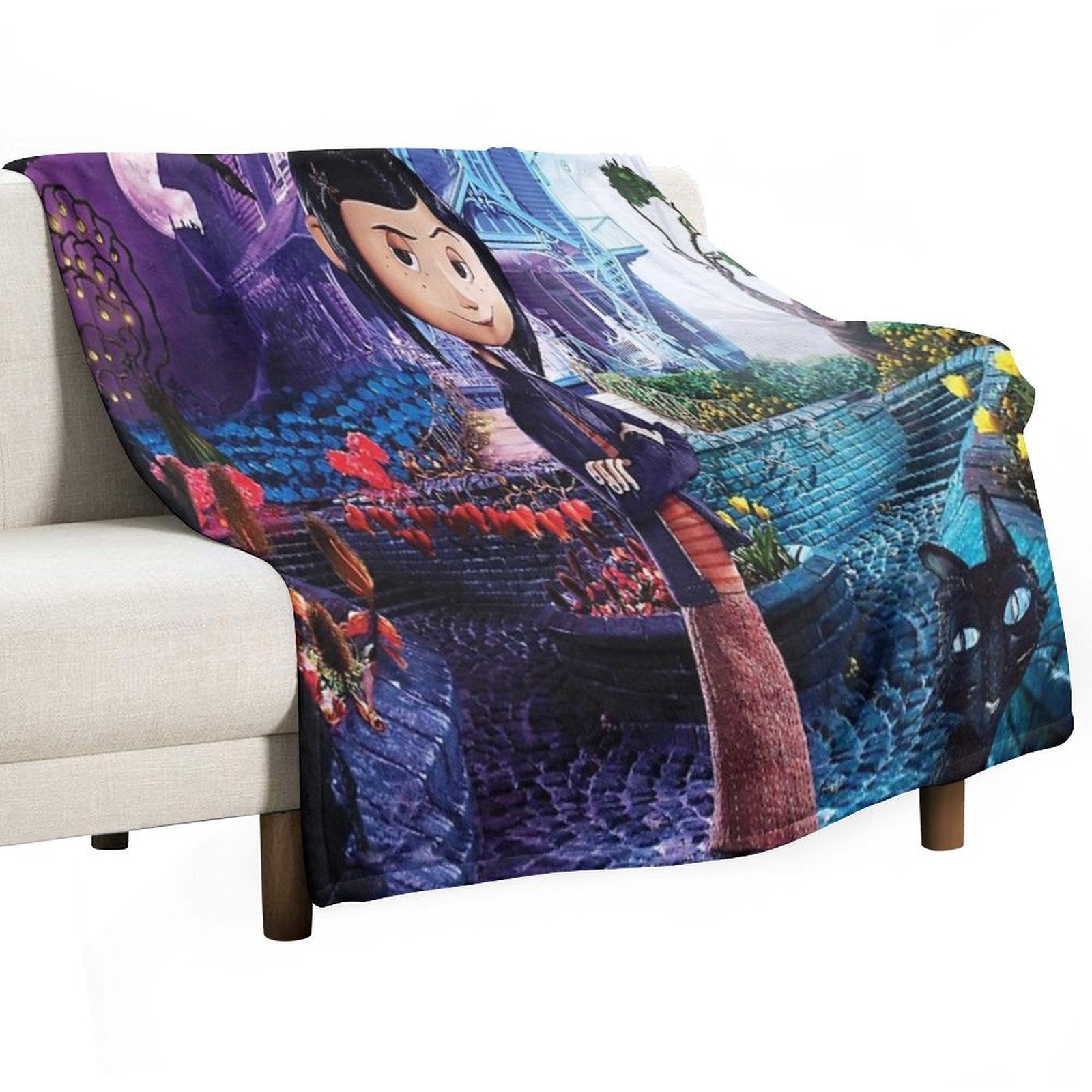 Coraline Jones Easy Care Throw Blanket