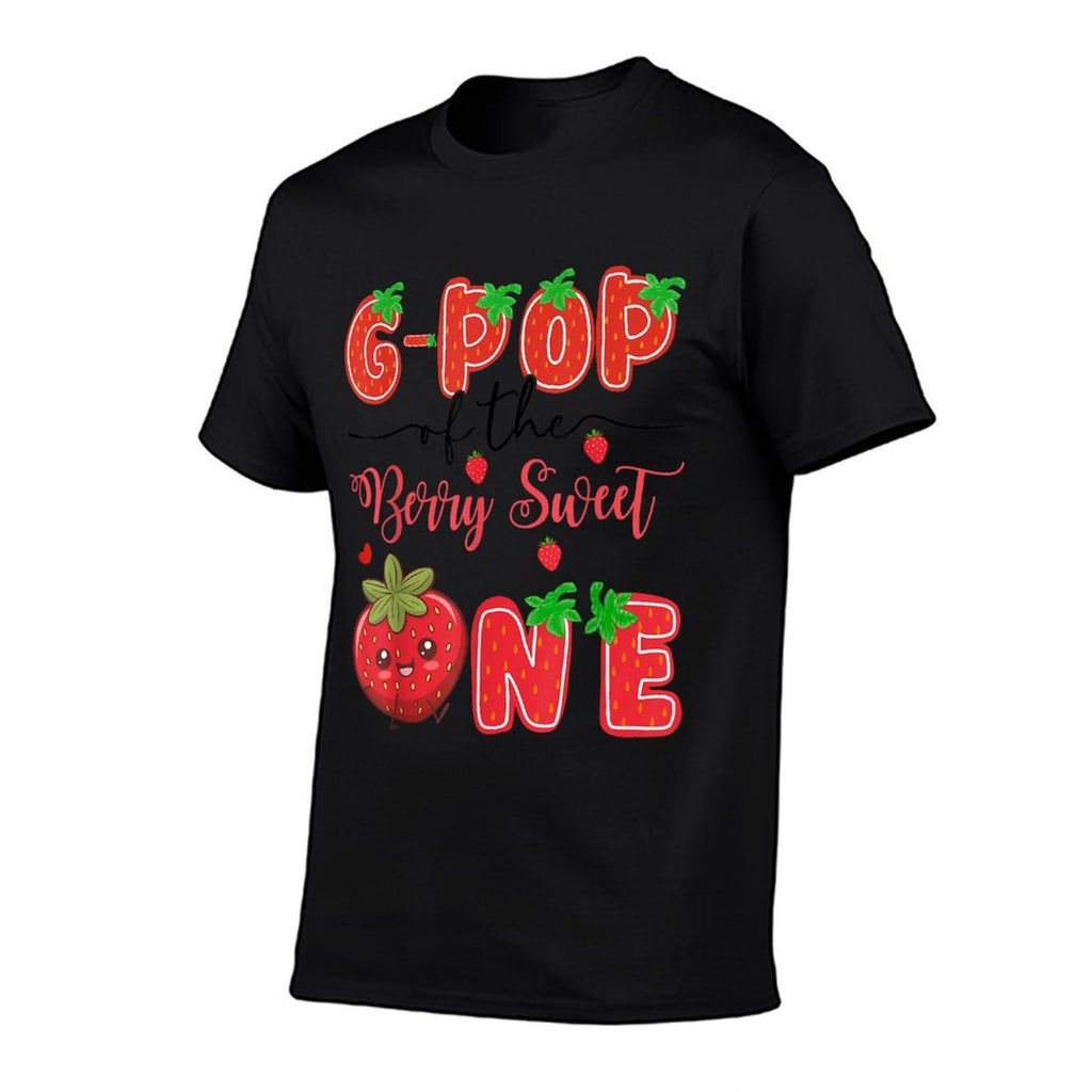 G-Pop Of The Berry Sweet One Strawberry 1St Birthday  Graphic-printed T-Shirt