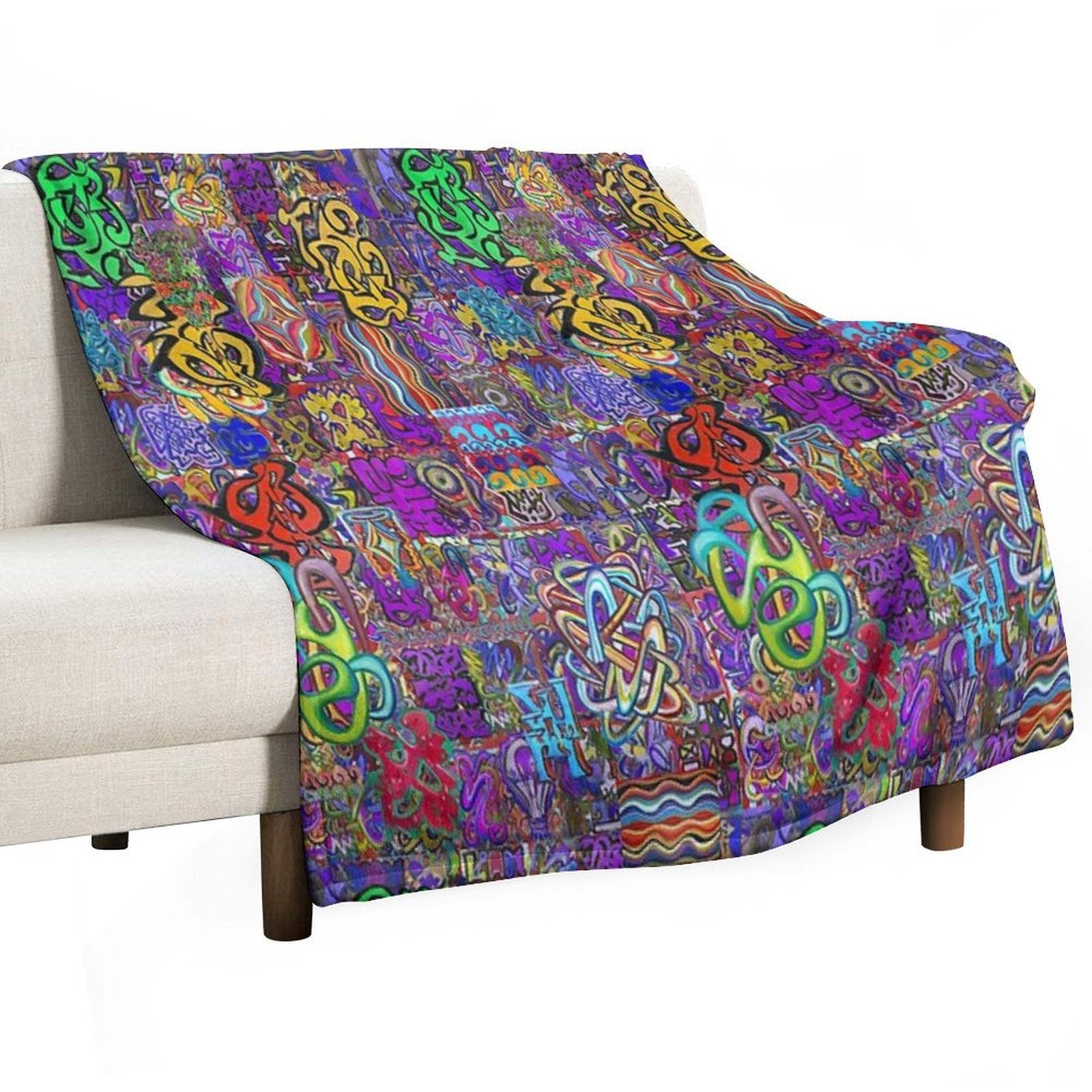 Pop Abstract Easy Care Throw Blanket