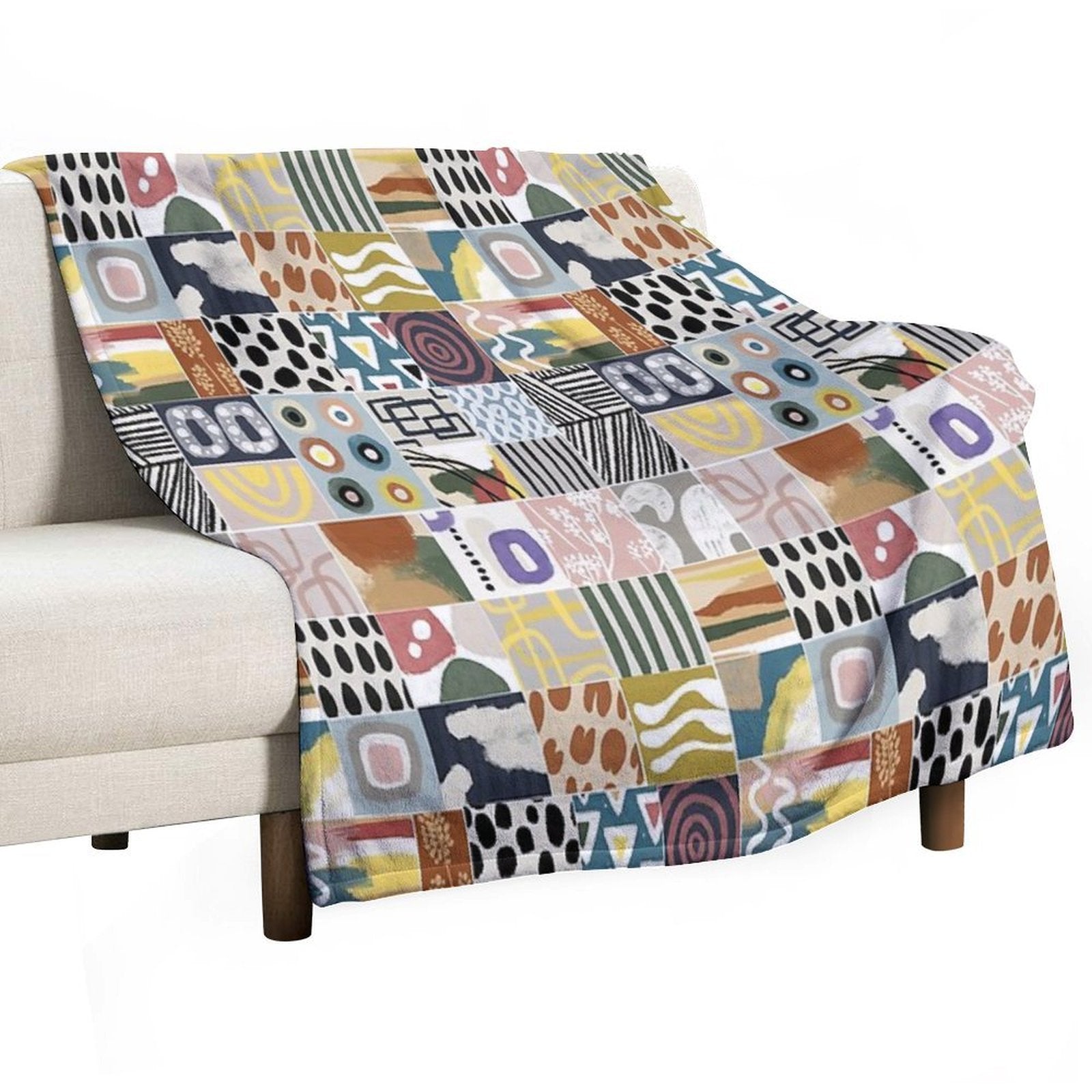 AFRICA, - Colorful Patches Quick-dry Throw Blanket