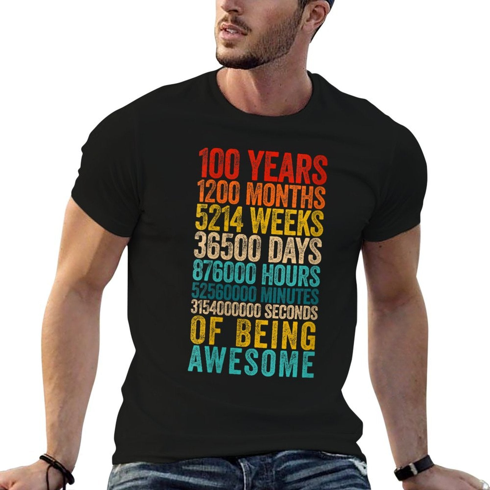 Funny 100th Birthday Old Meter Funny 100 Year Old Gift  Vintage-inspired T-Shirt