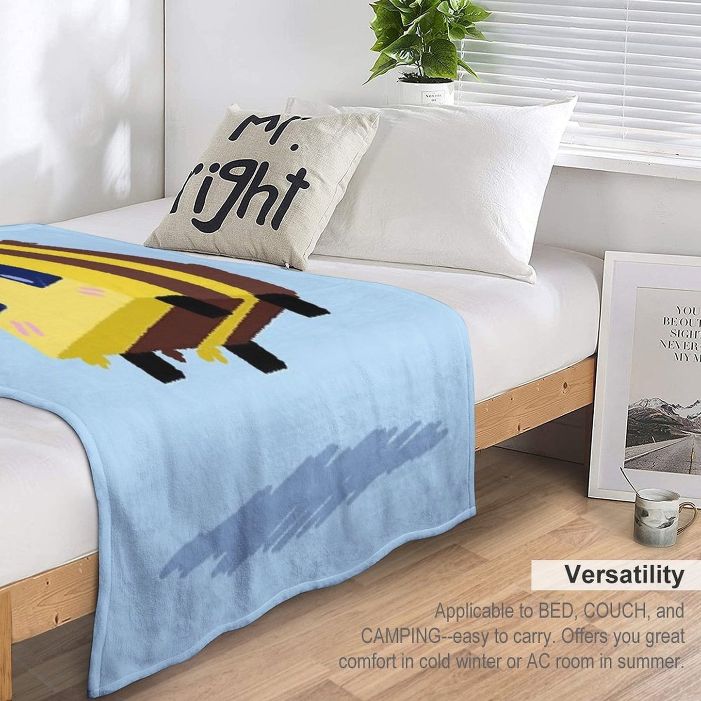Minecraft Bee Machine-washable Throw Blanket