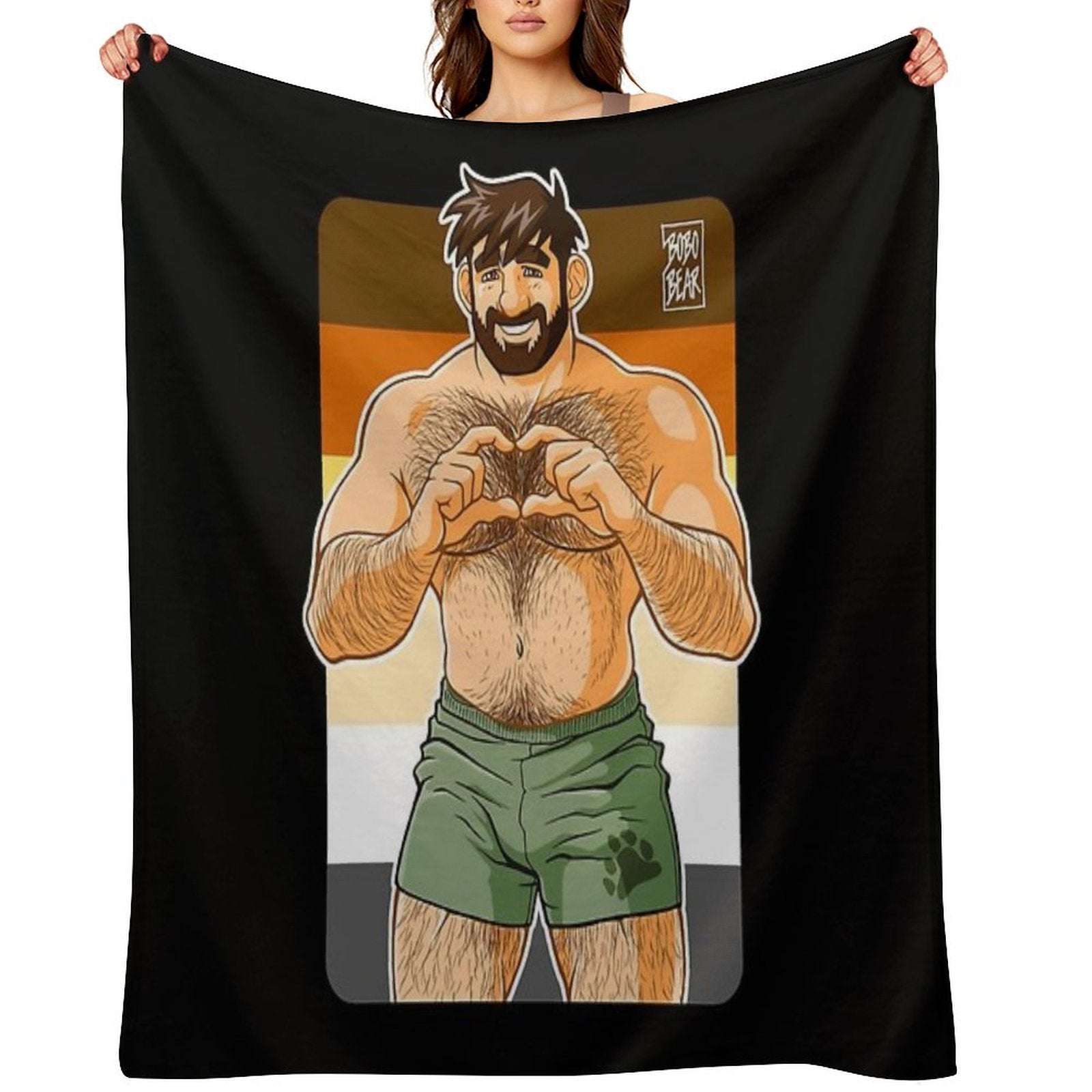 ADAM I LOVE YOU - BEAR PRIDE All-season Throw Blanket
