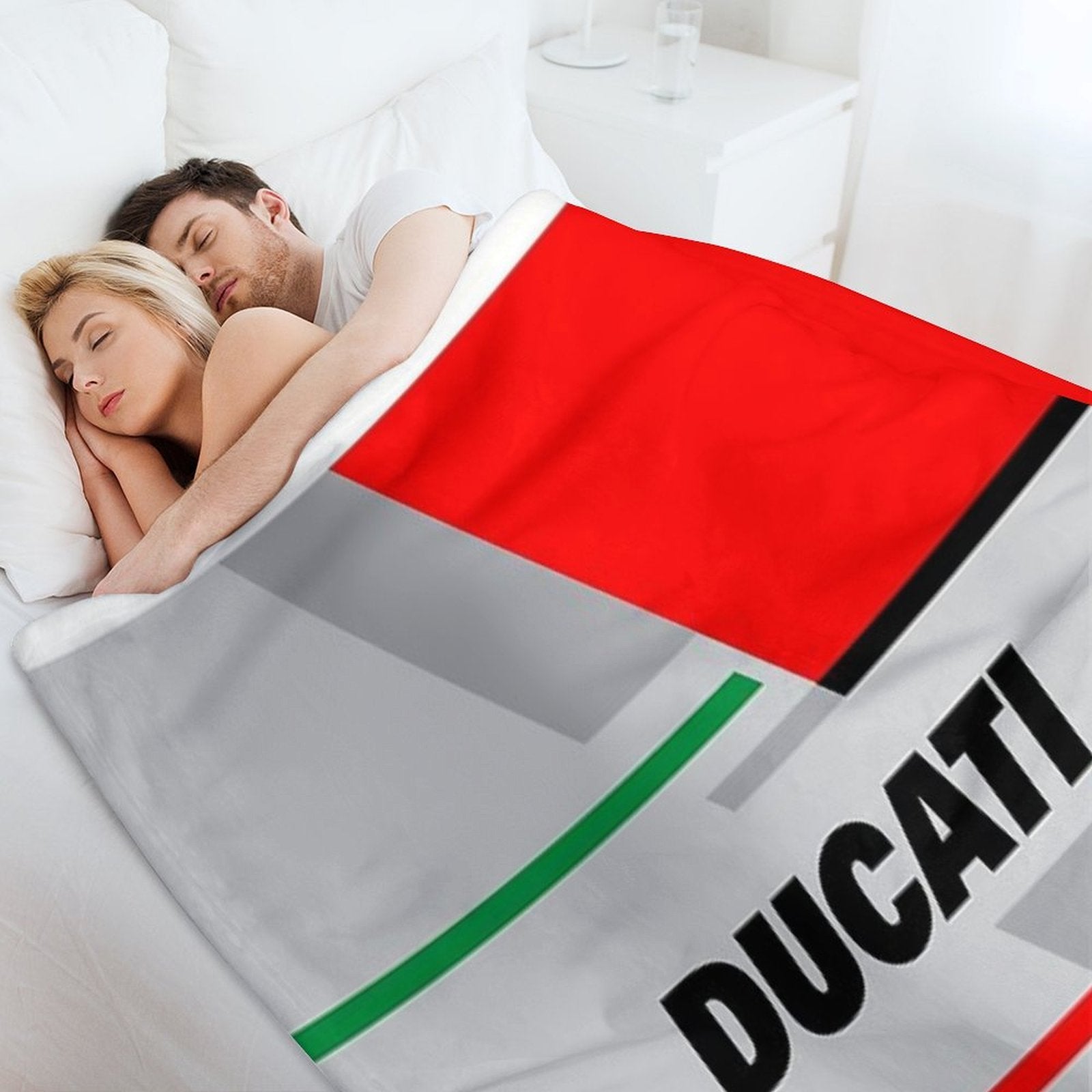 DUCATI Team R Plush Throw Blanket