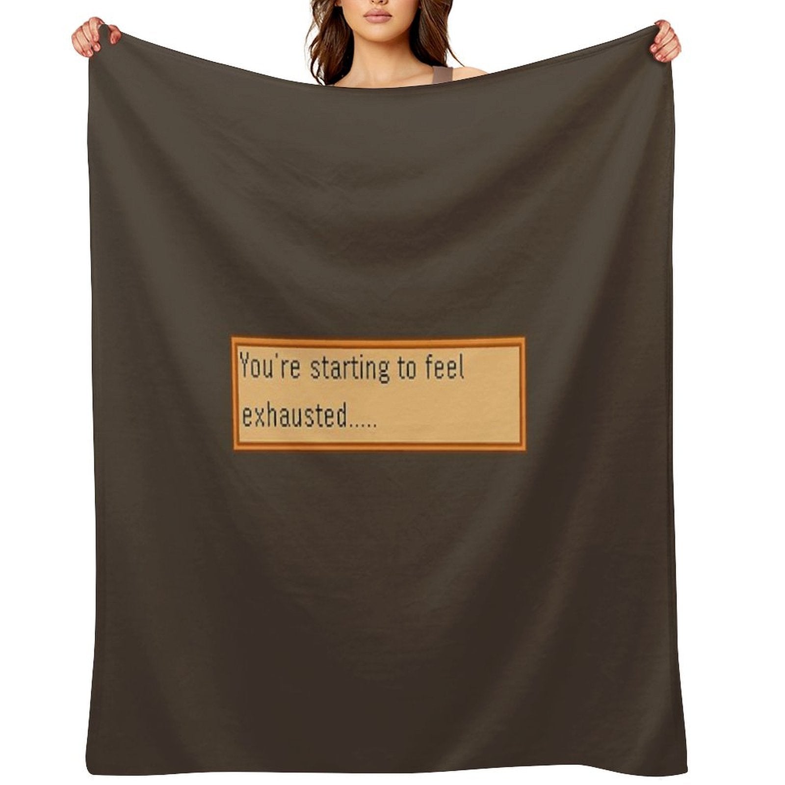 Exhausted - Stardew Gift-ready Throw Blanket
