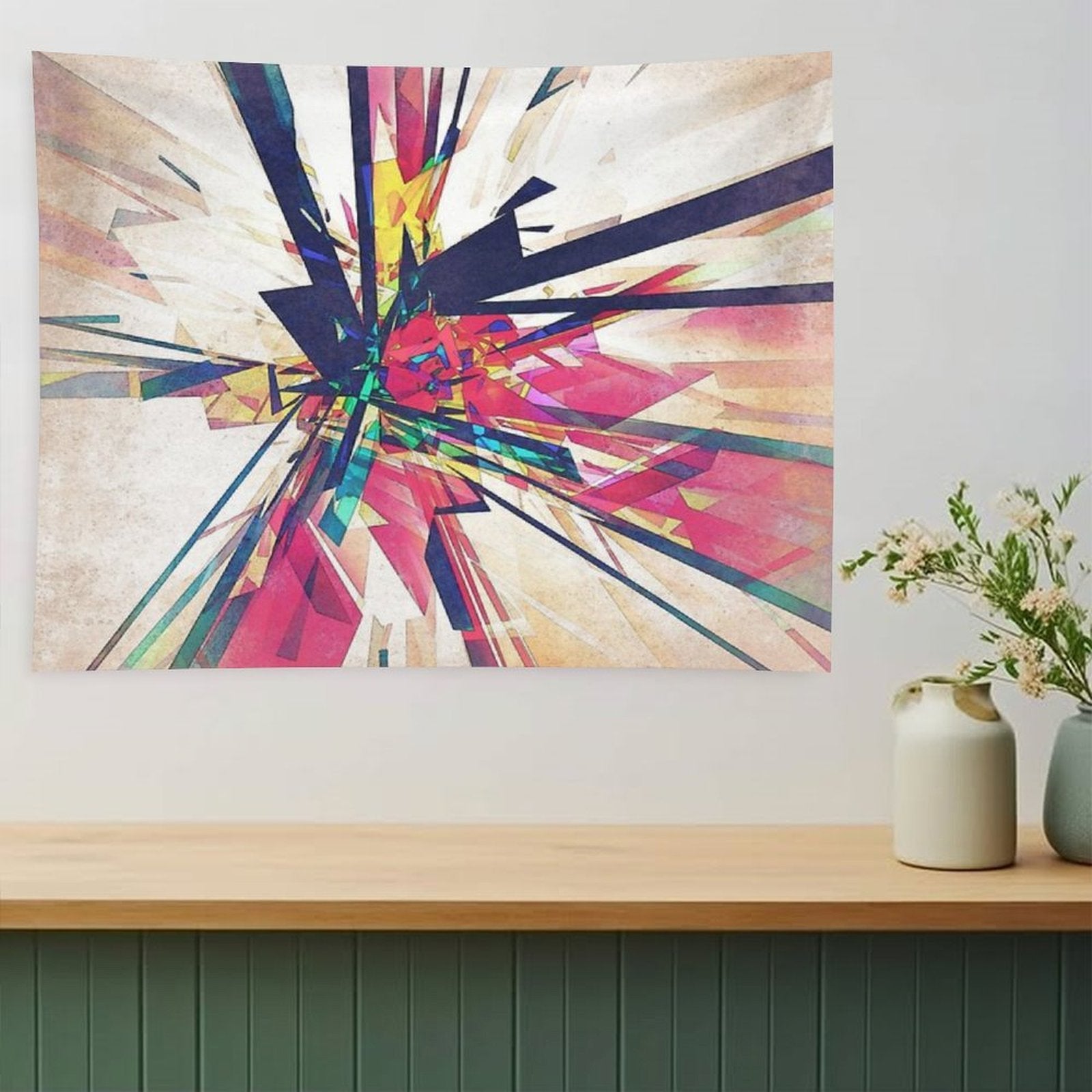 Abstract Geometry Tapestry