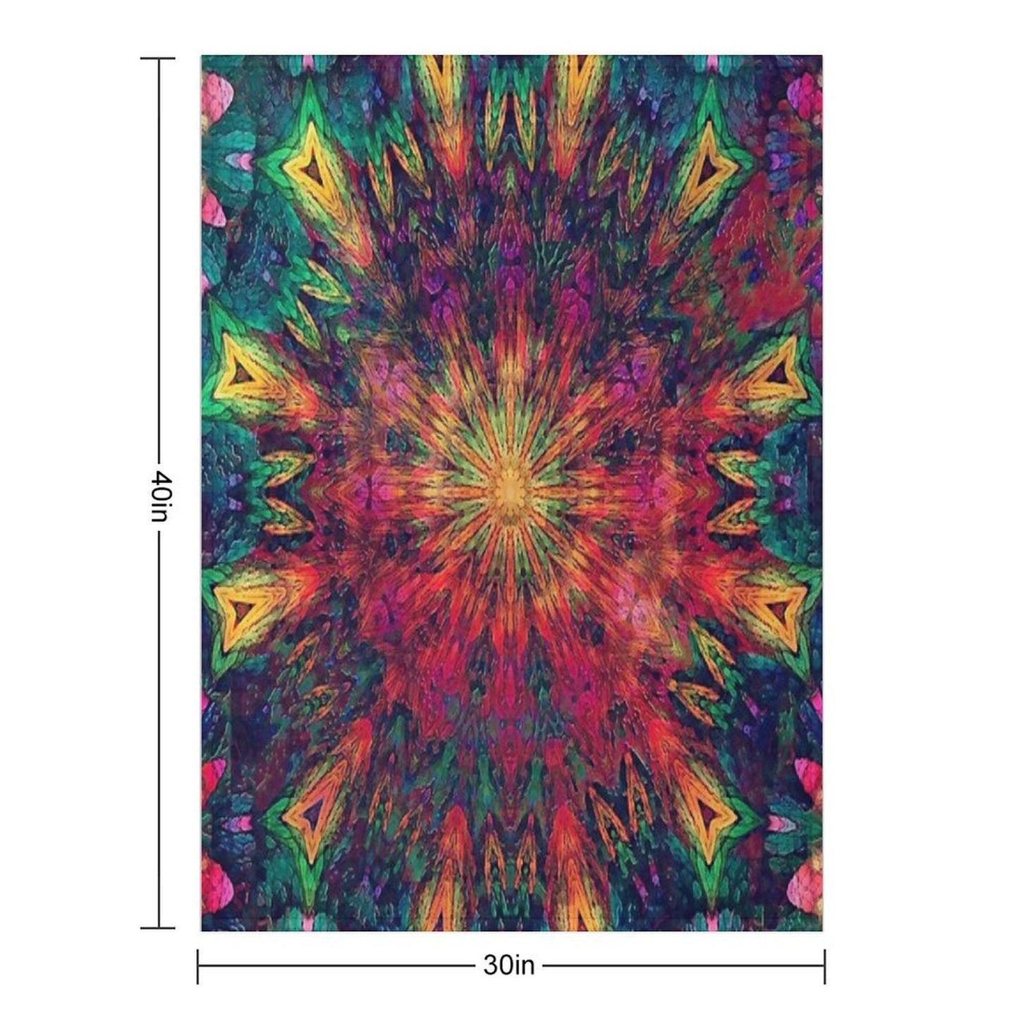 Mandala Love Compact Throw Blanket
