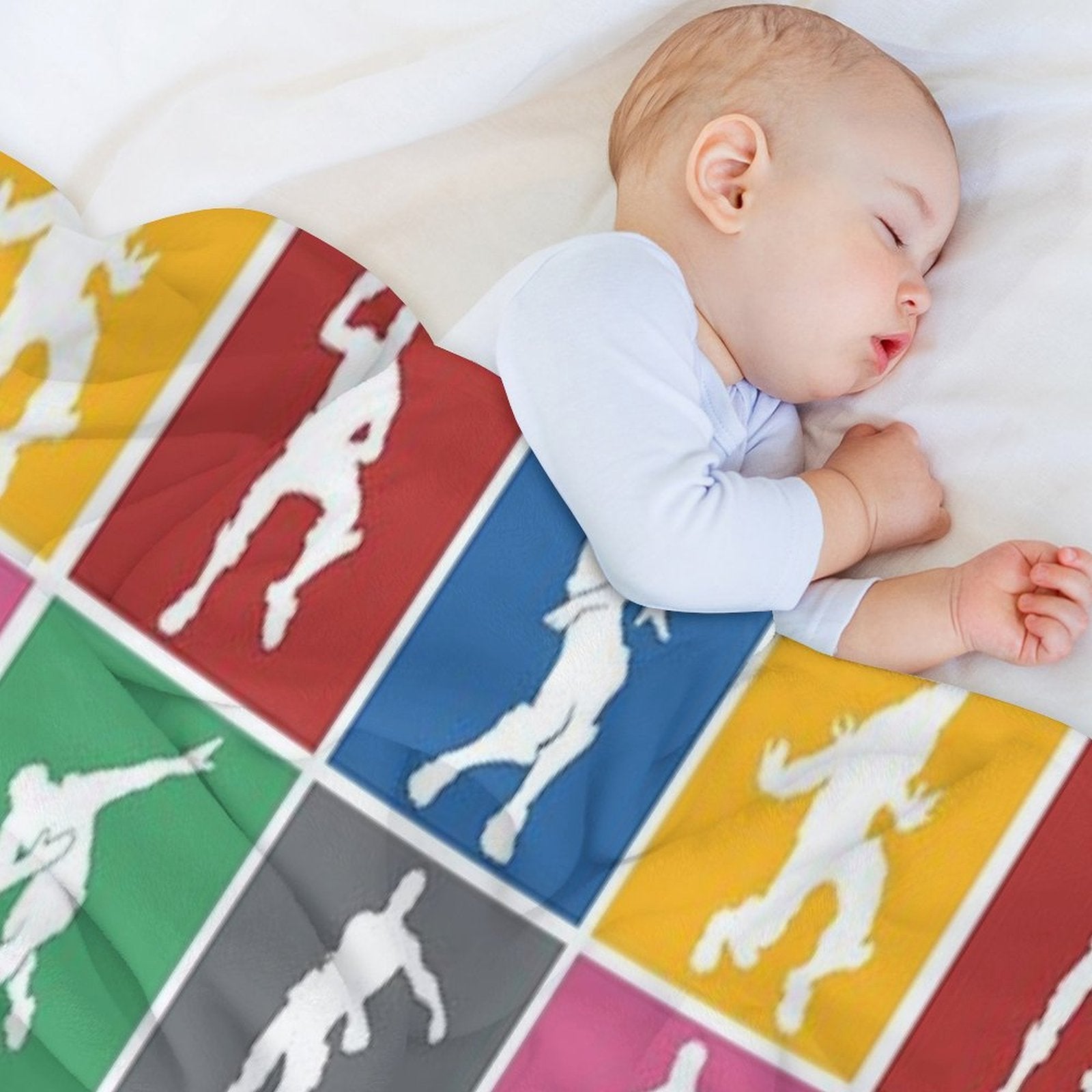 Battle Royale Victory Dance Rainbow Lattice Funny All-season Throw Blanket