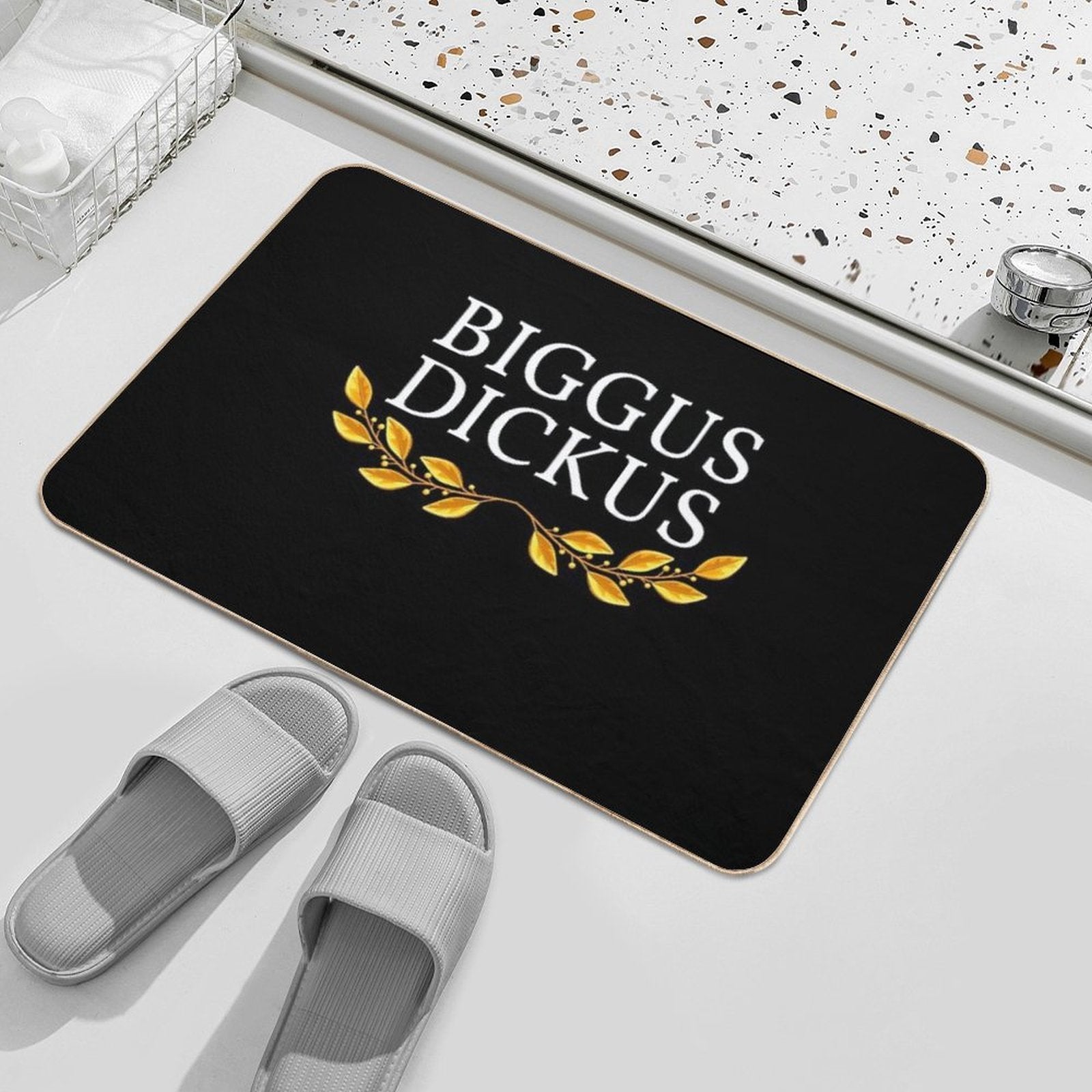 Biggus Dickus  Easy Maintenance Bath Mat
