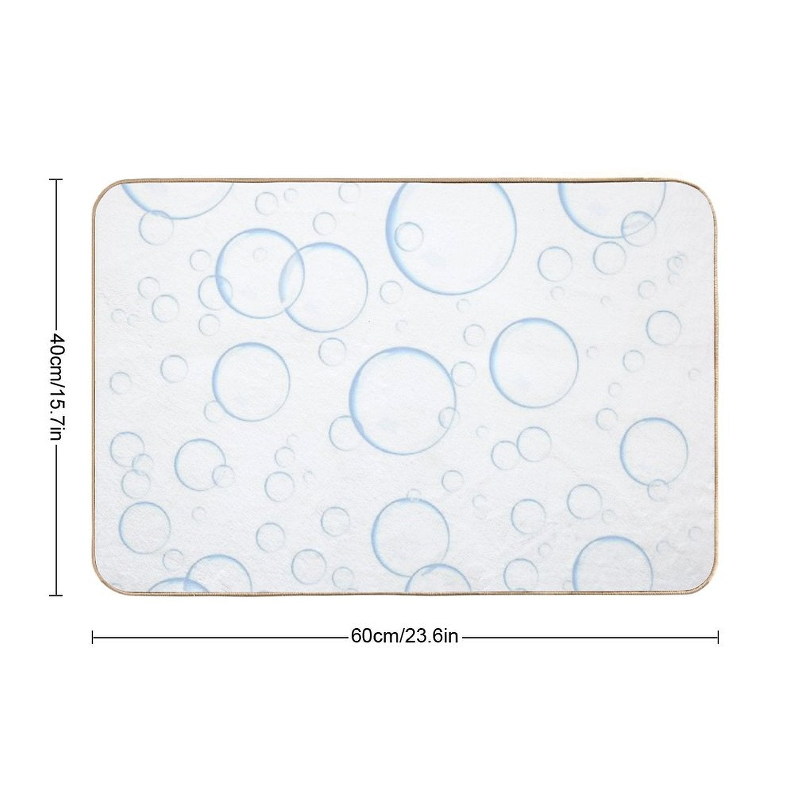 Bubbles  Easy Maintenance Bath Mat